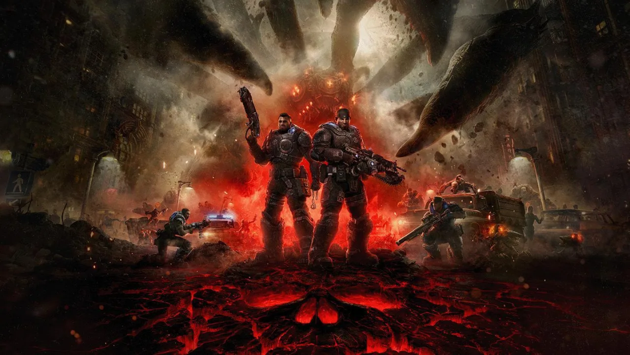 Cena do jogo Gears of War: E-Day