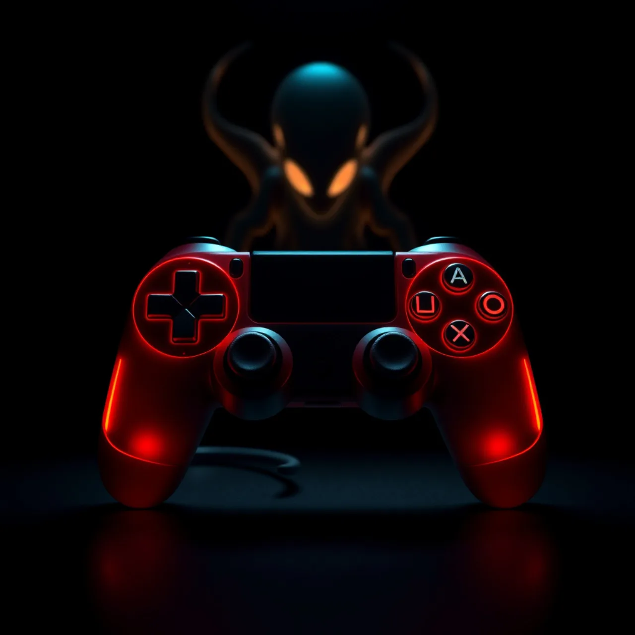 Um jovem segurando um controle clássico, rodeado por pôsteres retro de Metroid e uma garrafa de água ao lado