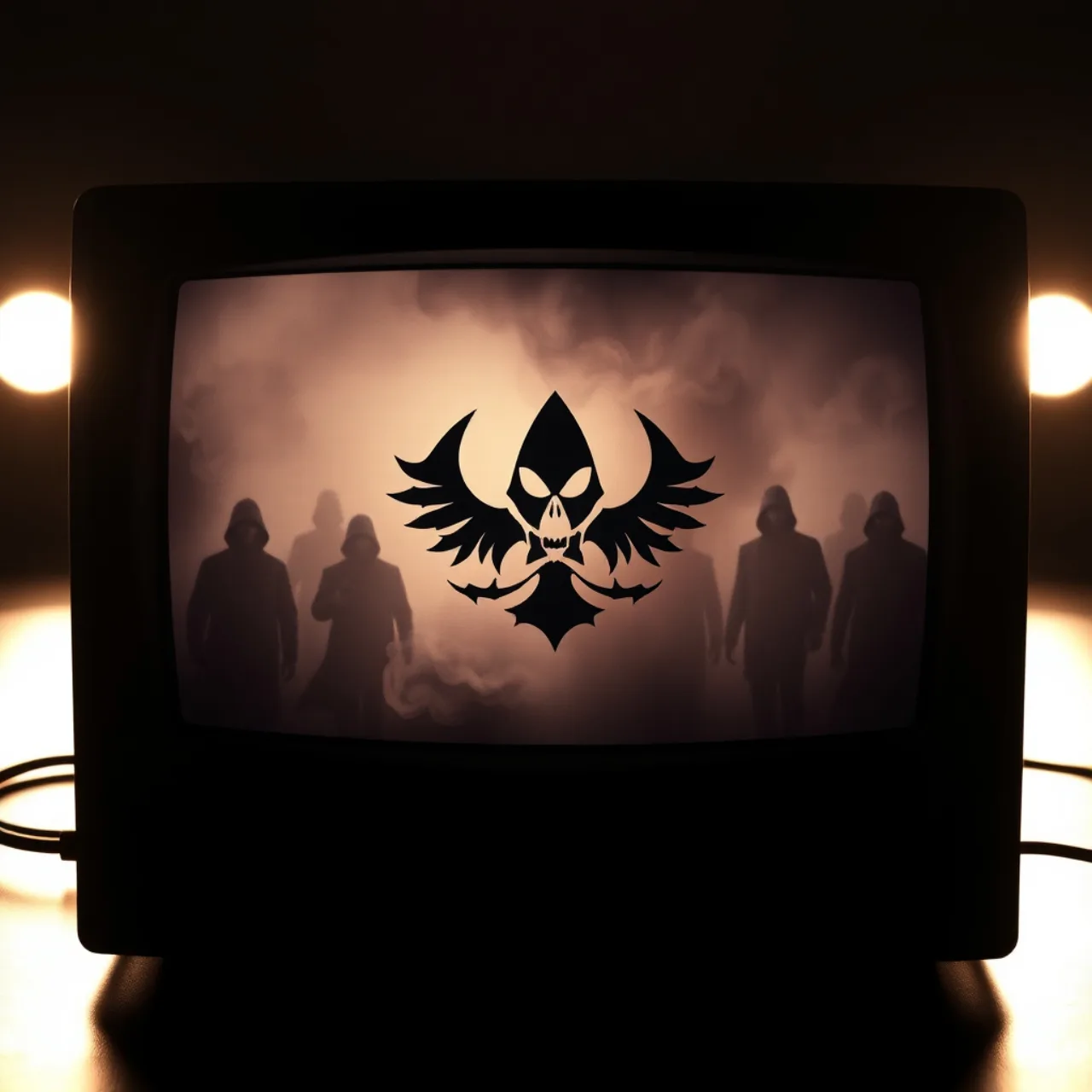 Jogador sentado, usando headset, levantando halteres enquanto olha tela com logo de Phantom of Inferno