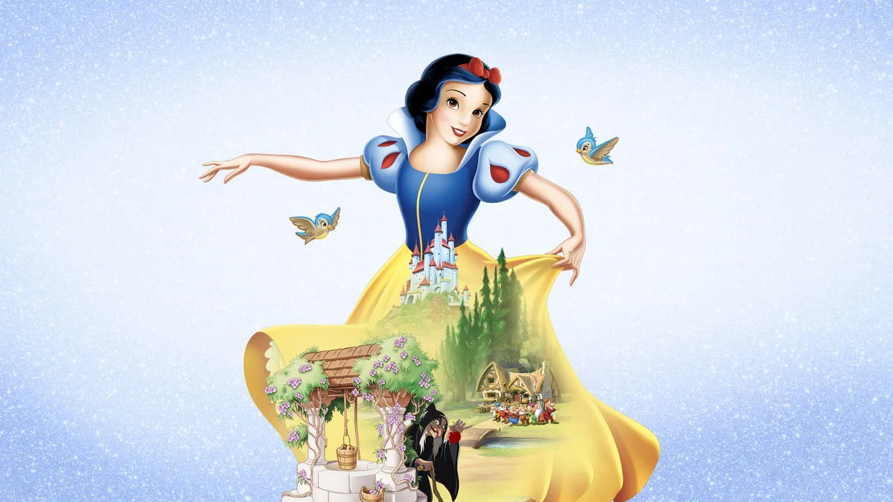Imagem de Snow White and the Seven Dwarfs — Snow White: a frase correta do espelho na parede