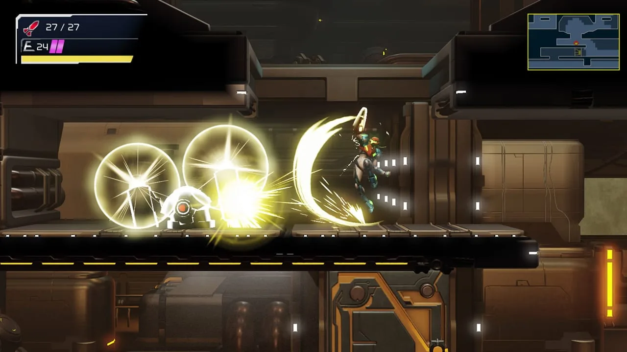 Cena do jogo Metroid Dread