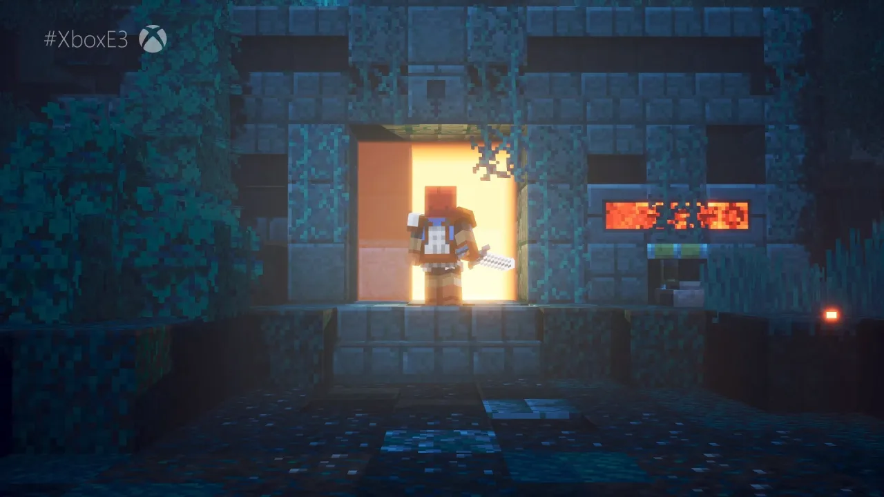 Cena do jogo Minecraft Dungeons 2