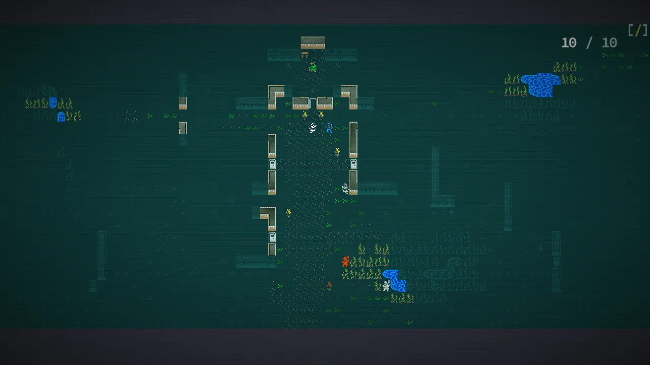 Cena do jogo Caves of Qud