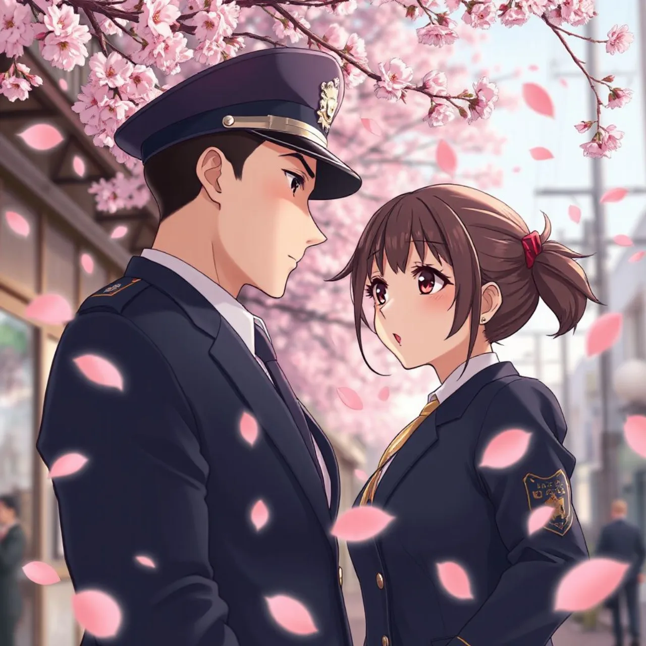 Key visual do anime destaca Isshiki e Nene Haneshita com logo e data de estreia