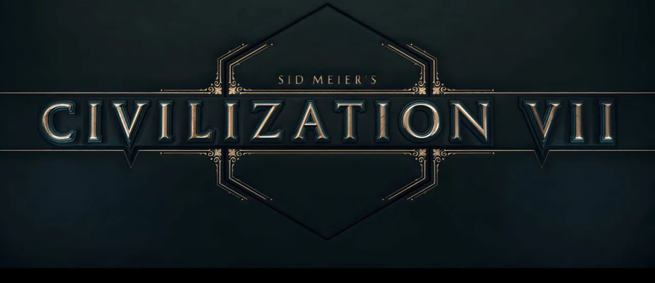 Atleta em traje esportivo ergue halteres ao lado de um laptop mostrando o mapa de Civilization VII