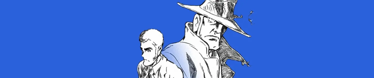 Estante repleta de caixas de Blu‑ray coloridas, com capas de Digimon Frontier, Samurai Pizza Cats e Lupin III