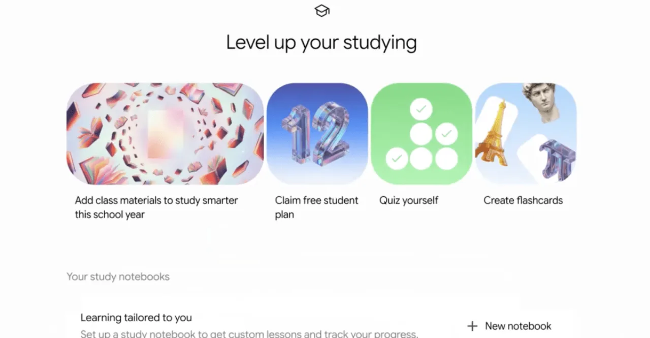 Estudante na esteira usa smartphone com Gemini aberto em flashcards e agenda sincronizada