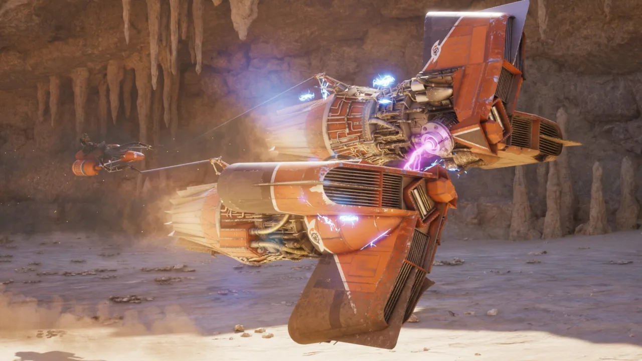Capa de Star Wars: Galactic Racer com naves correndo em pista espacial e logos da franquia e Amazon Luna