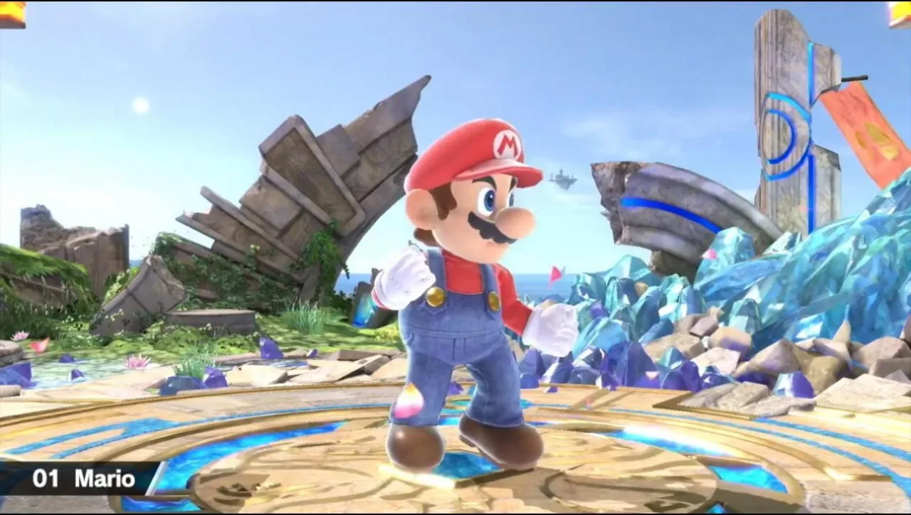 Jovem segurando controle de Nintendo enquanto faz agachamento com barra de peso ao fundo