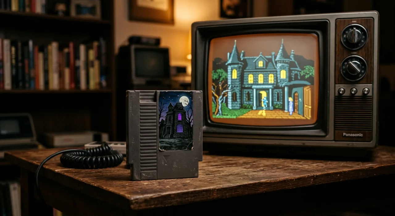Capa do cartucho SNES de Addams Family Values exibindo o logo da Ocean e arte dos personagens da família