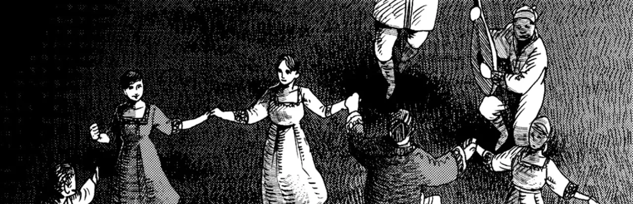 Pilha de mangás e light novels sobre uma mesa ao lado de uma xícara de café e óculos de leitura