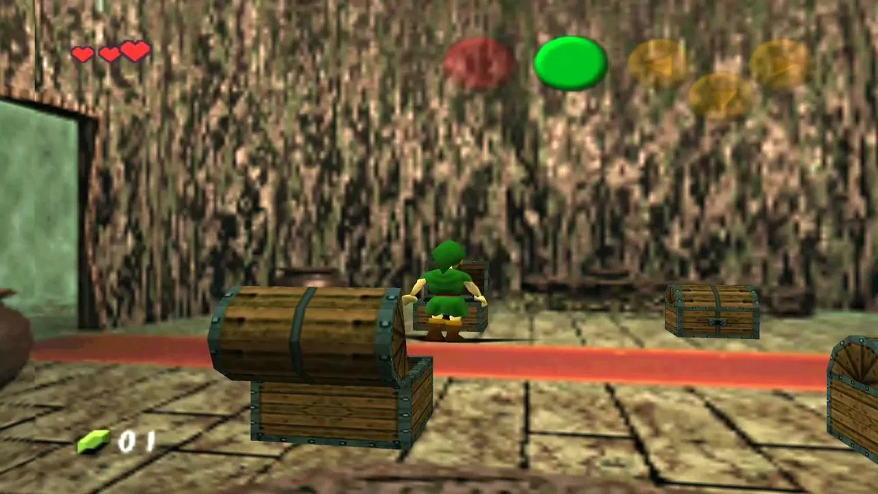 Cena do jogo The Legend of Zelda: Ocarina of Time