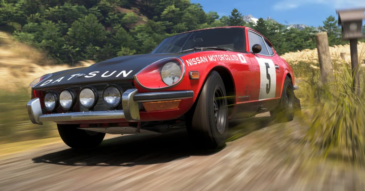 Logotipo de Forza Horizon 6 ao lado de um carro esportivo vermelho, com selo 'Premium Expansion' e data 21/01/2027