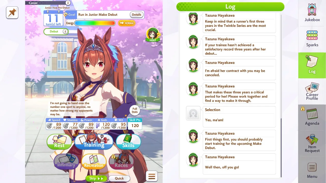 Atleta em roupa de compressão faz agachamento segurando halteres vermelhos ao lado de um carro de corrida decorado com personagens de anime