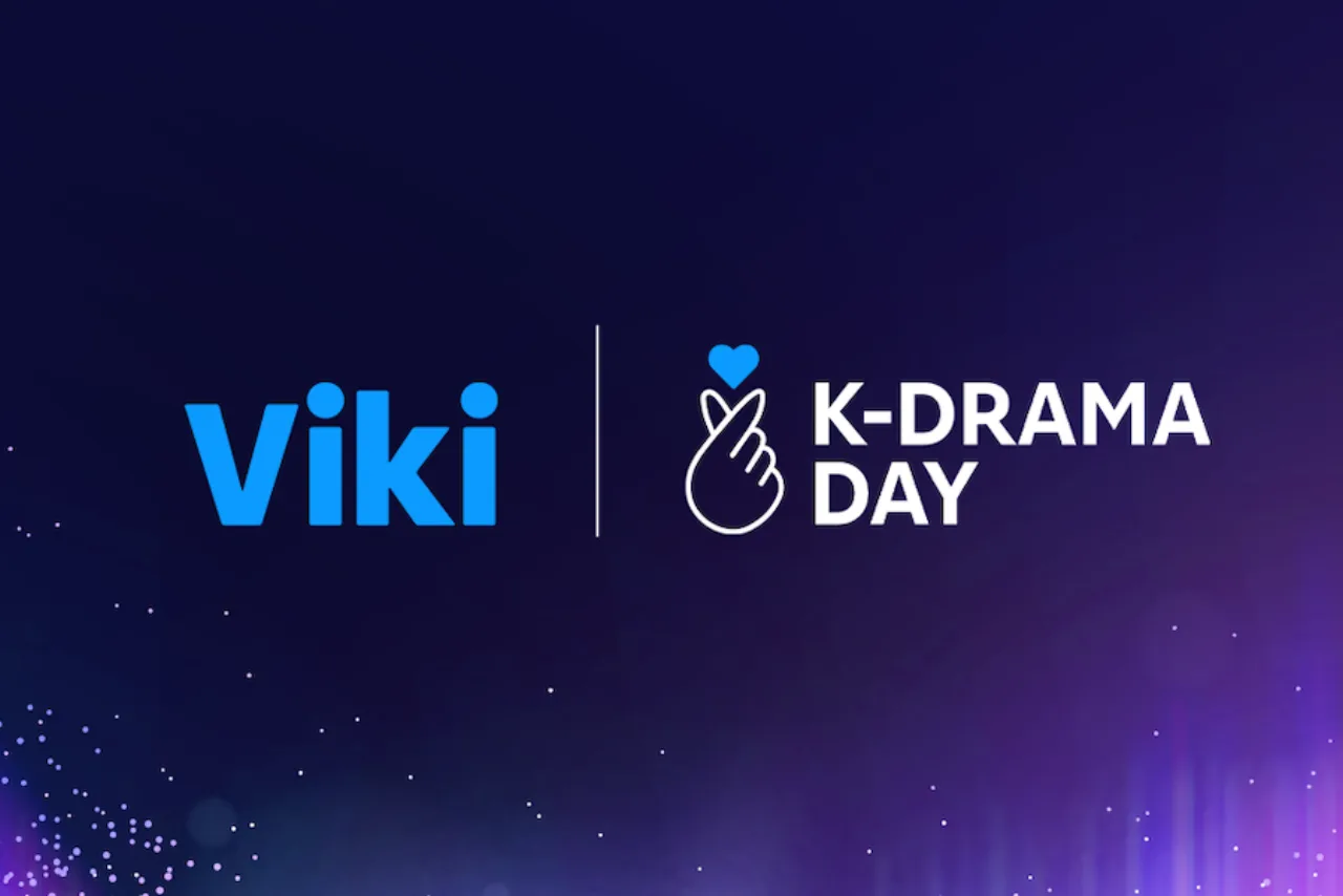 Tela do app Viki exibindo capas de 10 K‑dramas gratuitos, logo da Rakuten Viki e selo de desconto para viagem à Coreia