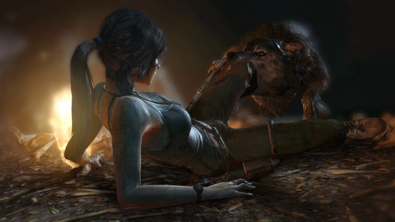 Cena do jogo Tomb Raider
