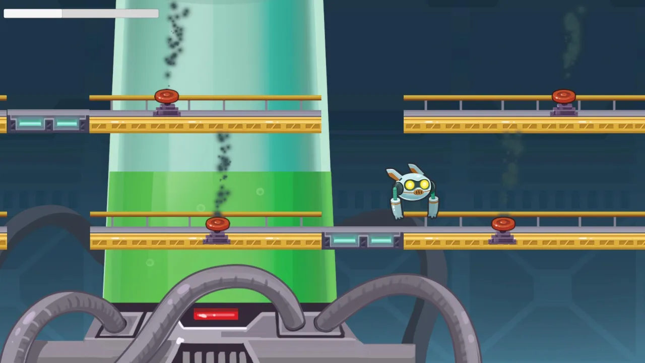 Pessoa jogando Steam Deck em um sofá confortável, cercada por garrafa de água e frutas frescas sobre uma mesa lateral