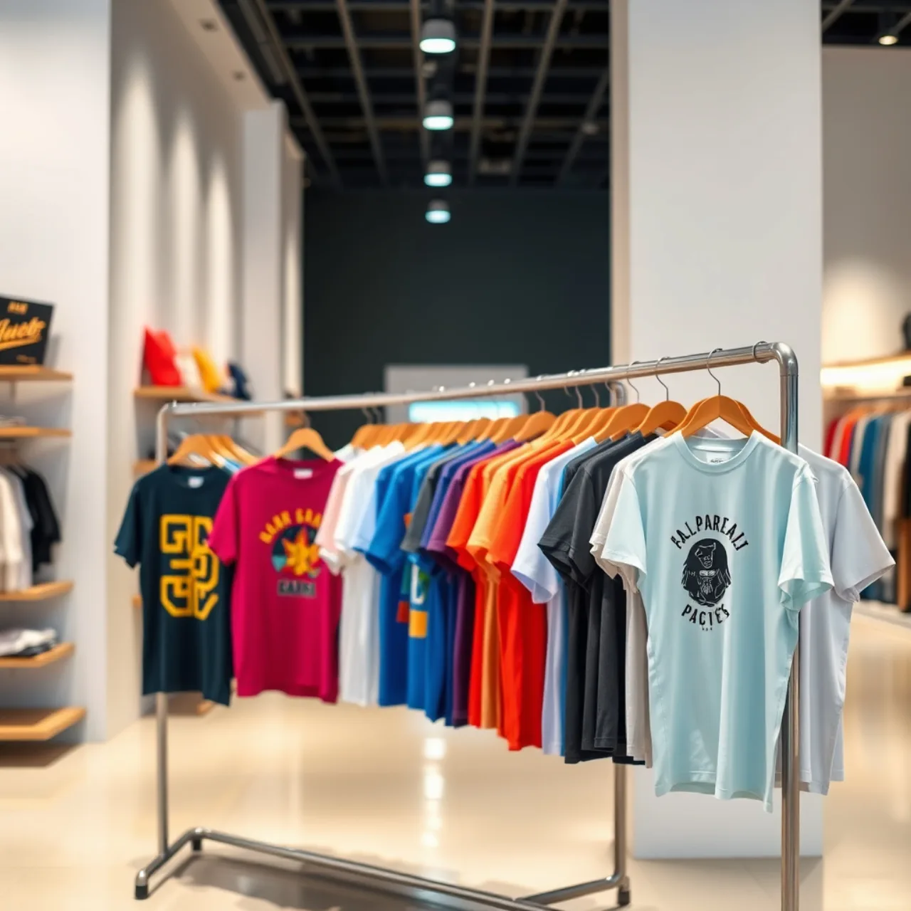 Jovens vestindo camisetas Mario Kart World da Uniqlo, segurando controles e posando ao lado de um console