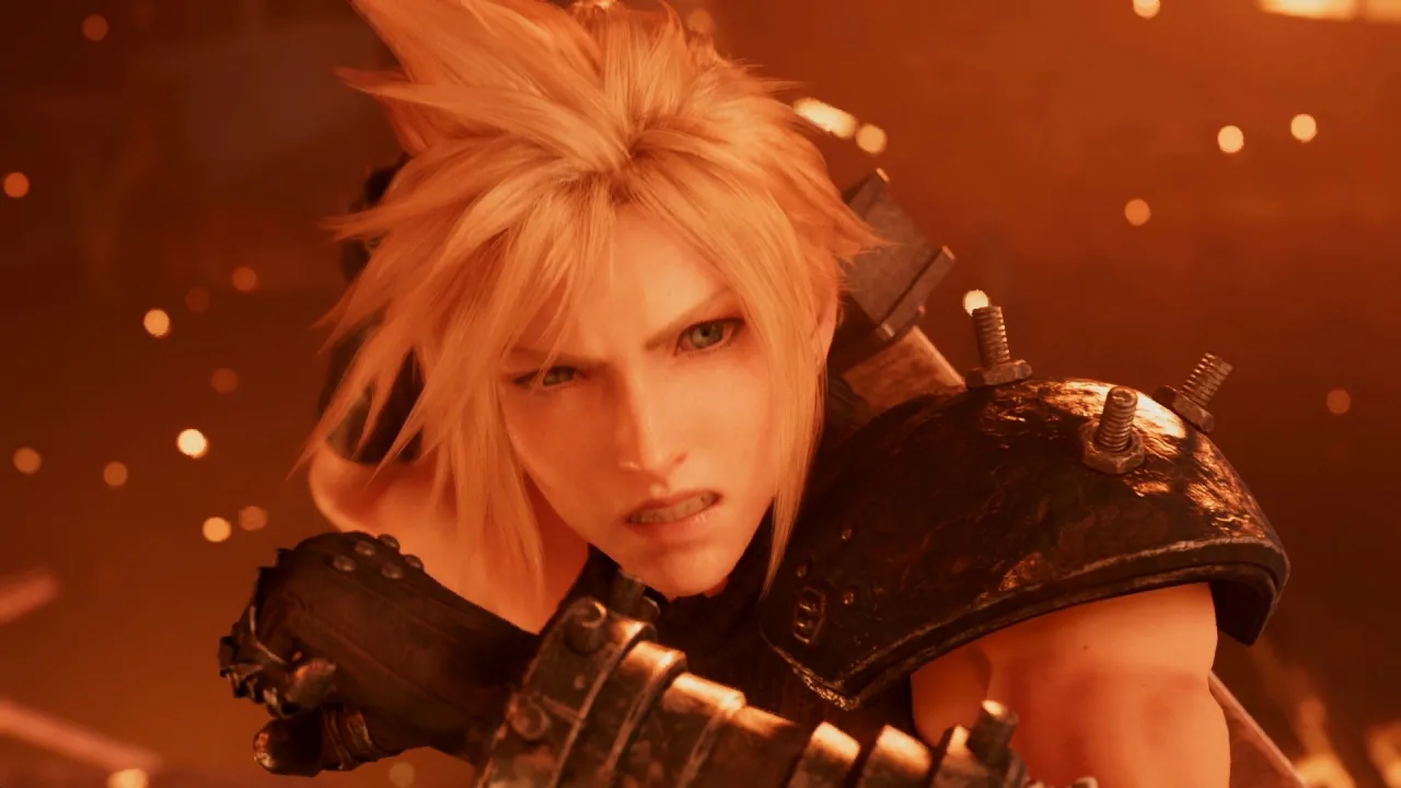 Cena do jogo Final Fantasy VII Remake