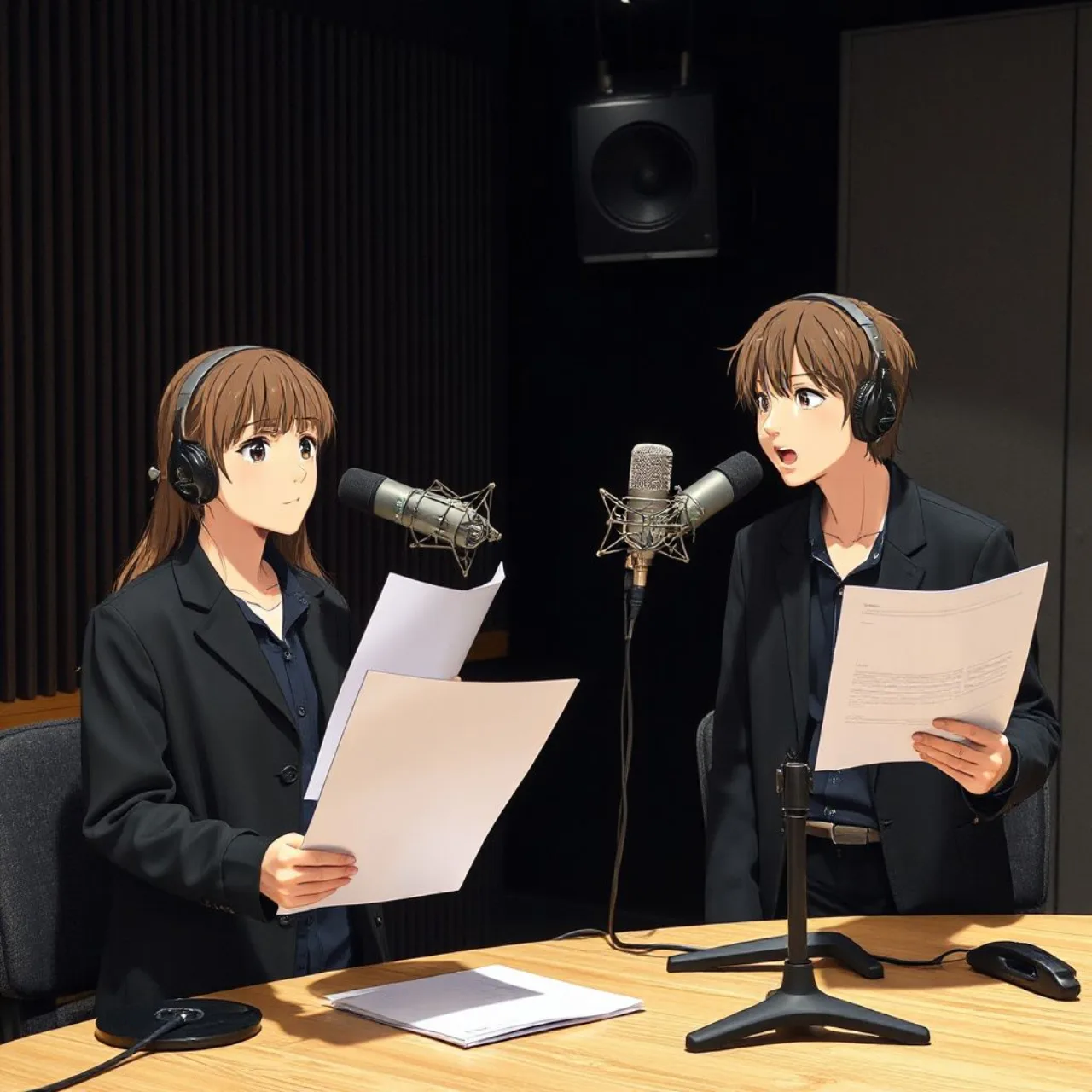 Nia Liston e Lynette Blanc aparecem ao lado dos nomes Tomoyo Takayanagi e Yūki Urushiyama, com o logo da série