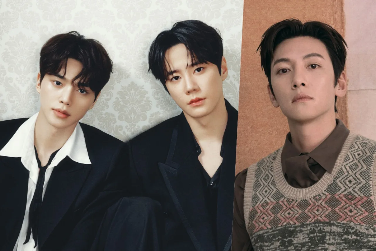 Song Kang, Lee Jun Young e Ji Chang Wook posam em destaque, com números 1°, 2° e 3° ao lado de um gráfico de ranking