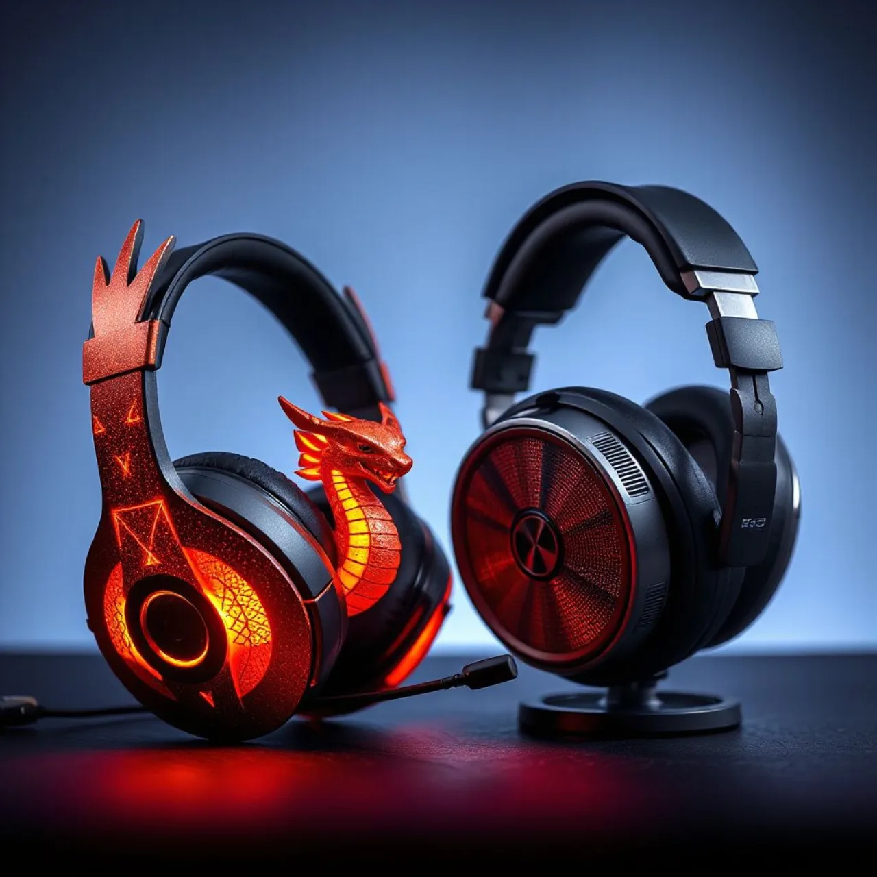 Headsets Razer BlackShark V3 X nas versões Charizard, Lucario e Sylveon, com os Pokémon estampados ao lado