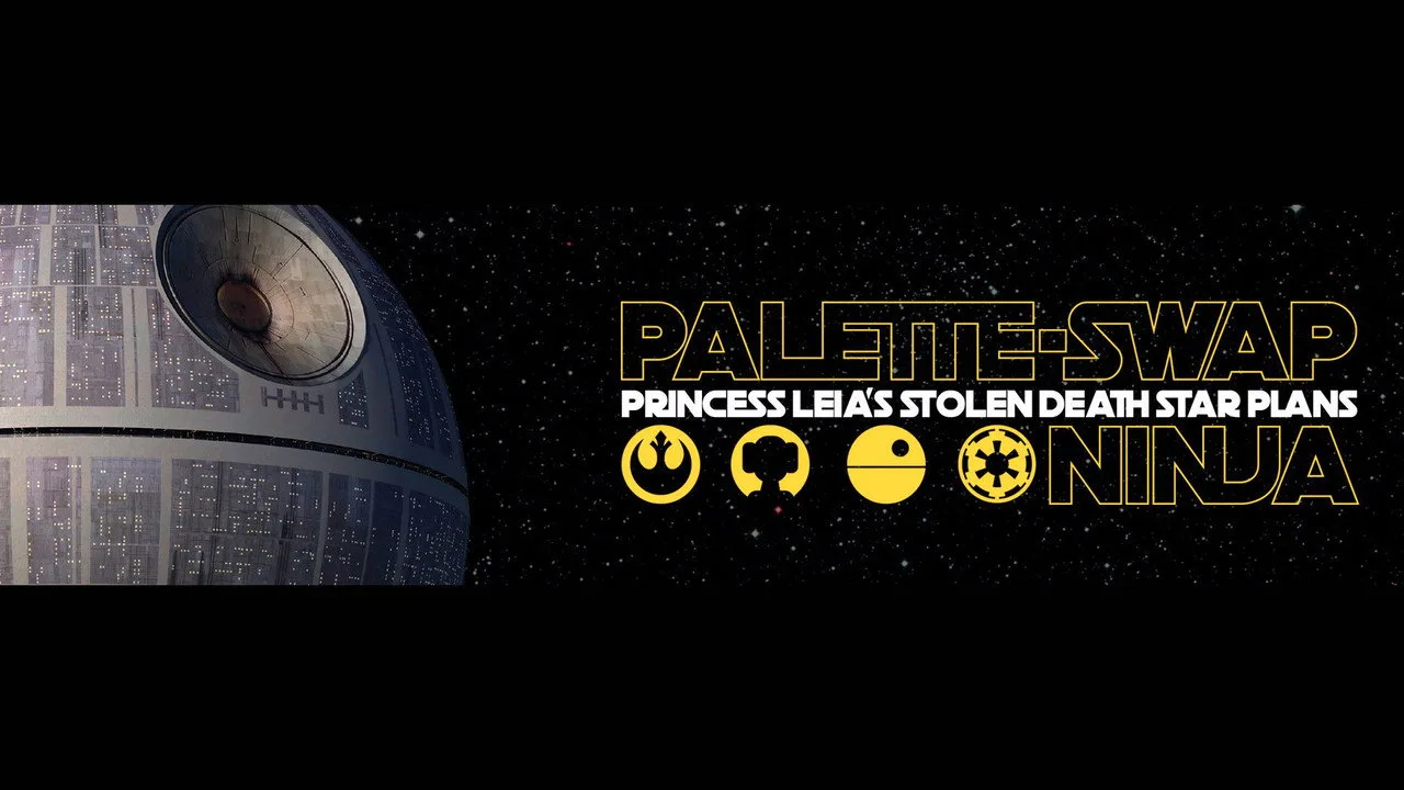 Mulher vestindo roupa de treino, segurando halteres dourados, ao fundo um pôster de Darth Vader e Leia