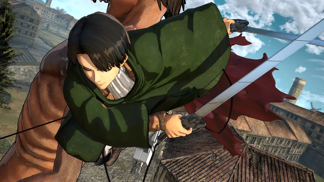 Cena do jogo Attack on Titan 3