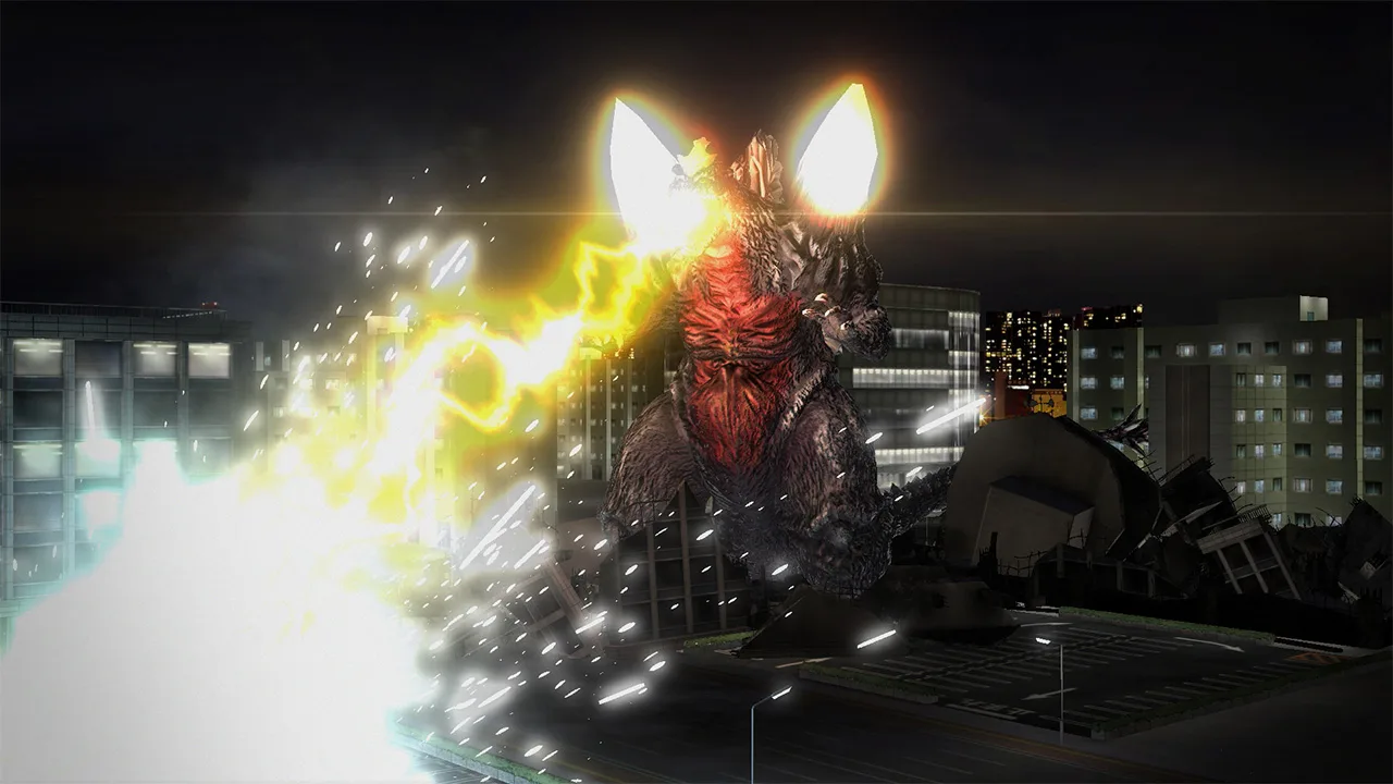 Cena do jogo Godzilla