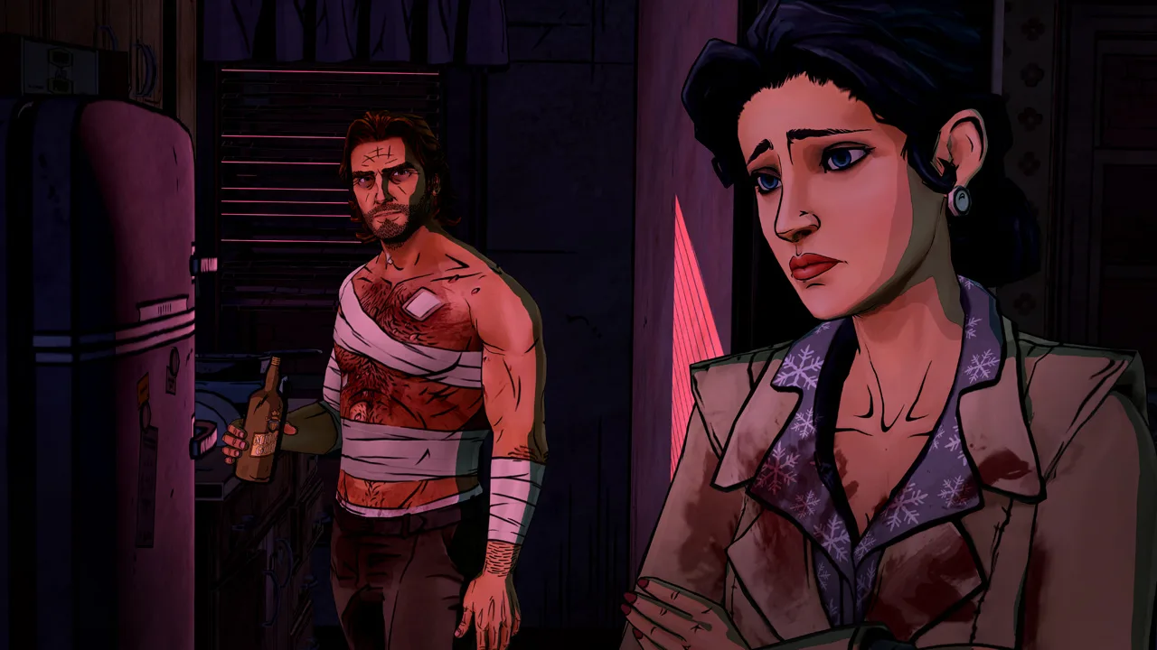 Cena do jogo The Wolf Among Us Remastered