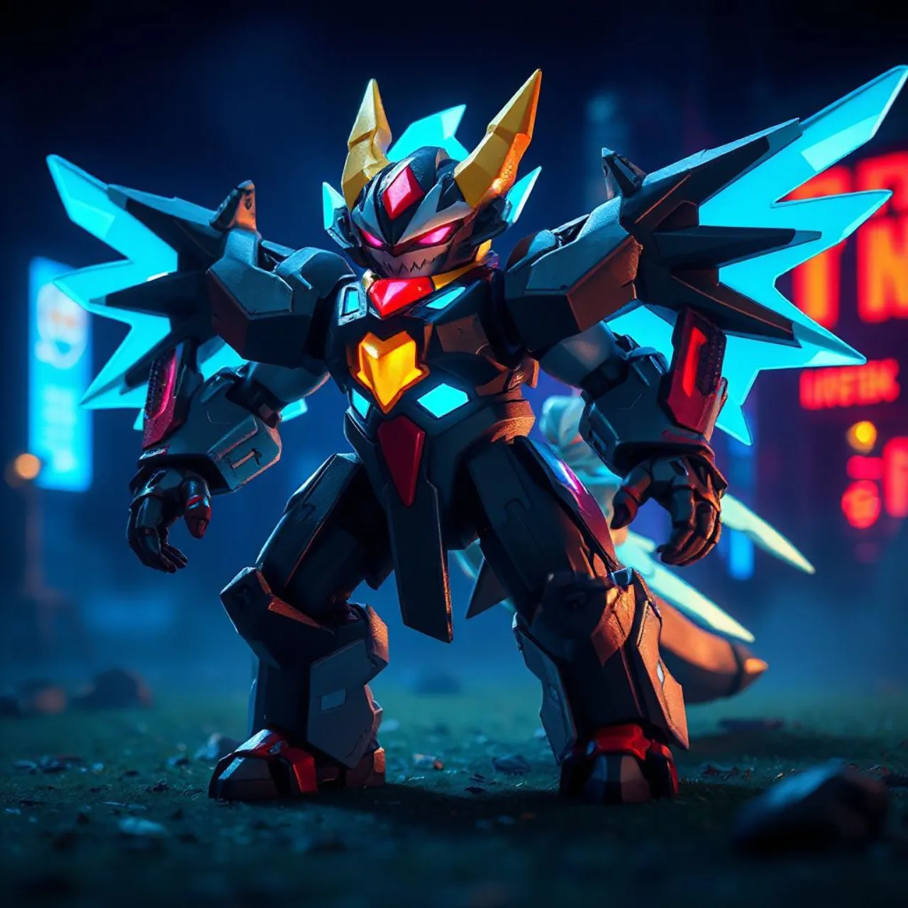 Cadeira Secretlab Titan Evo com skin Pokémon Pixel Art em destaque, ao lado de um controle, mouse gamer e garrafa de água