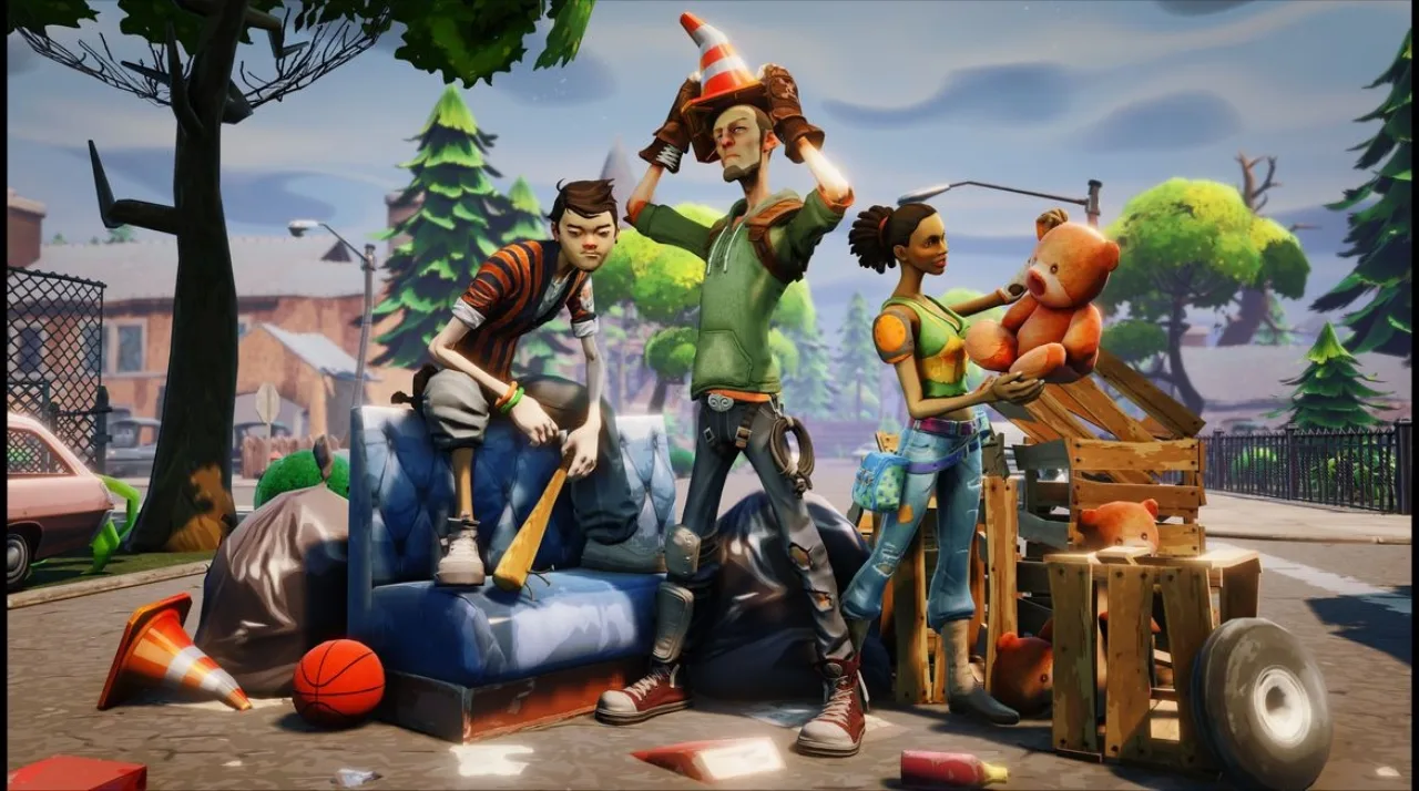 Cena do jogo Fortnite
