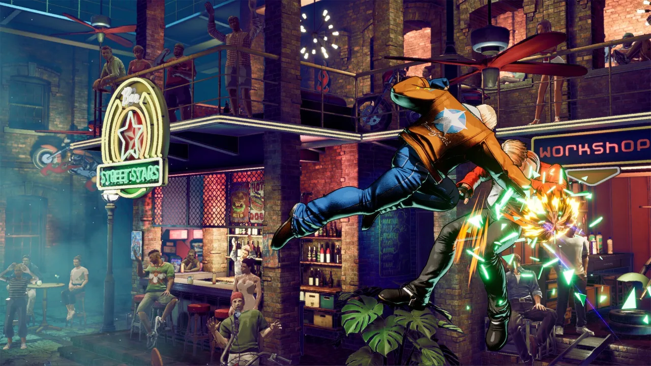 Cena do jogo Fatal Fury: City of the Wolves