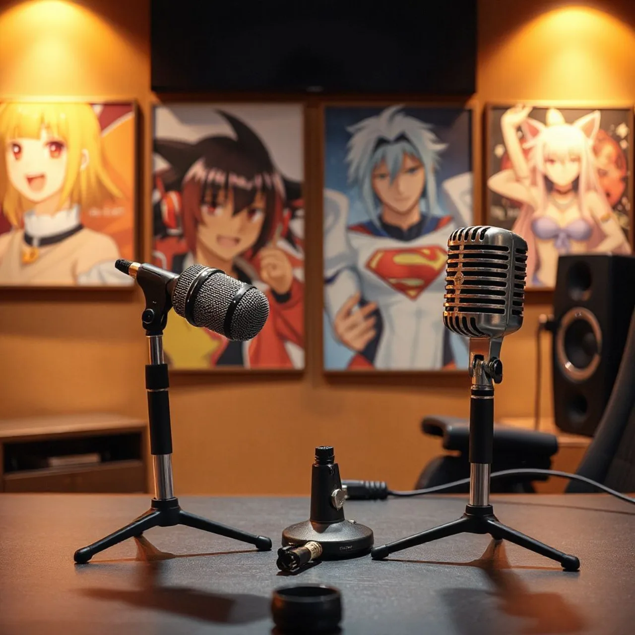 Asta empunhando seu grimório ao lado de Ryū Ichijo, com o logo da Crunchyroll e bandeiras dos EUA ao fundo