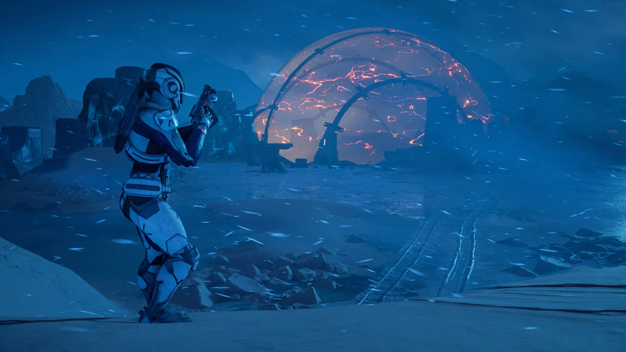 Cena do jogo Mass Effect