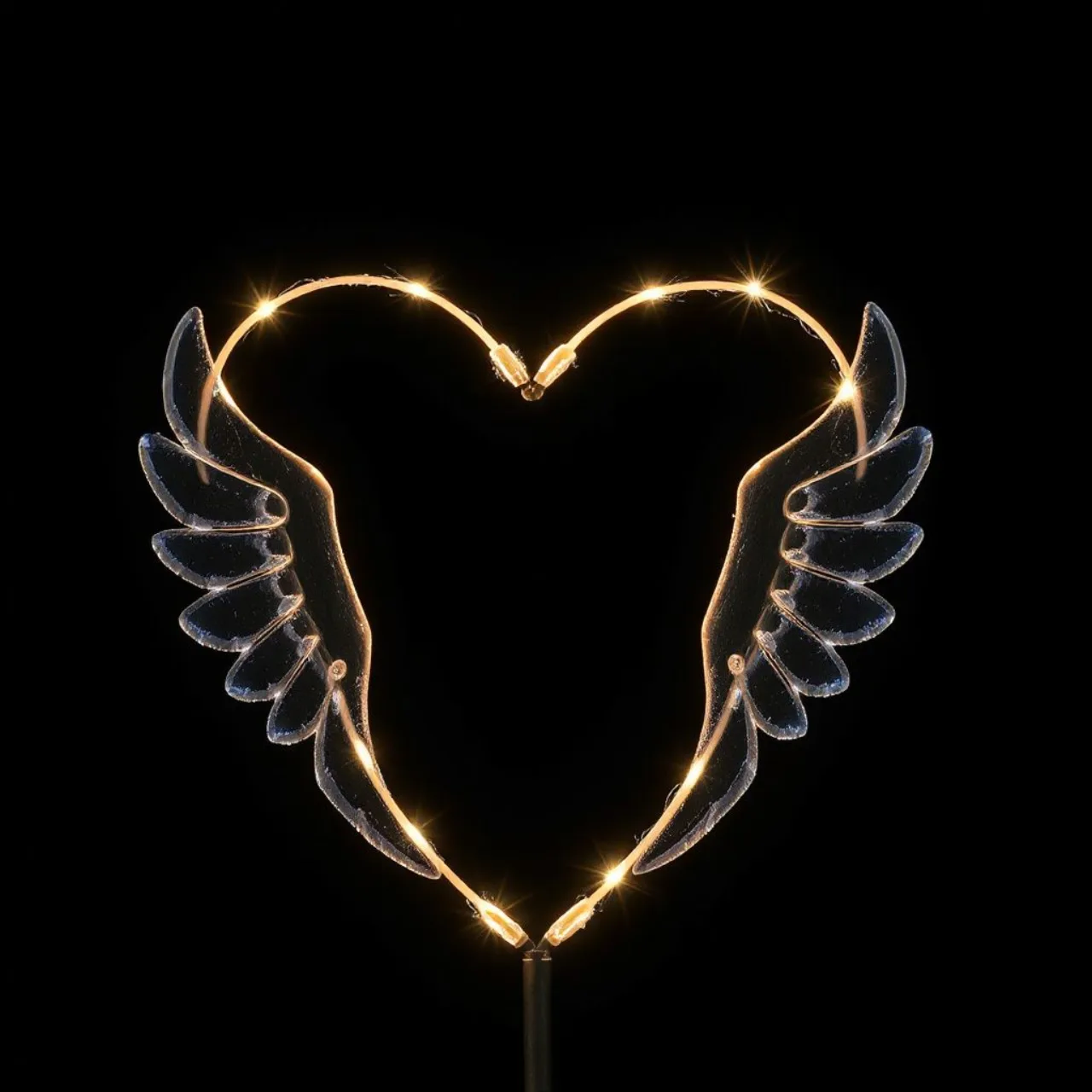 Yena segura o novo Light Stick versão 2, com coração central e pequenas asas douradas nas laterais