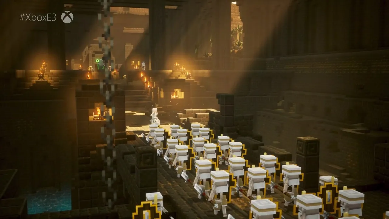 Cena do jogo Minecraft Dungeons 2