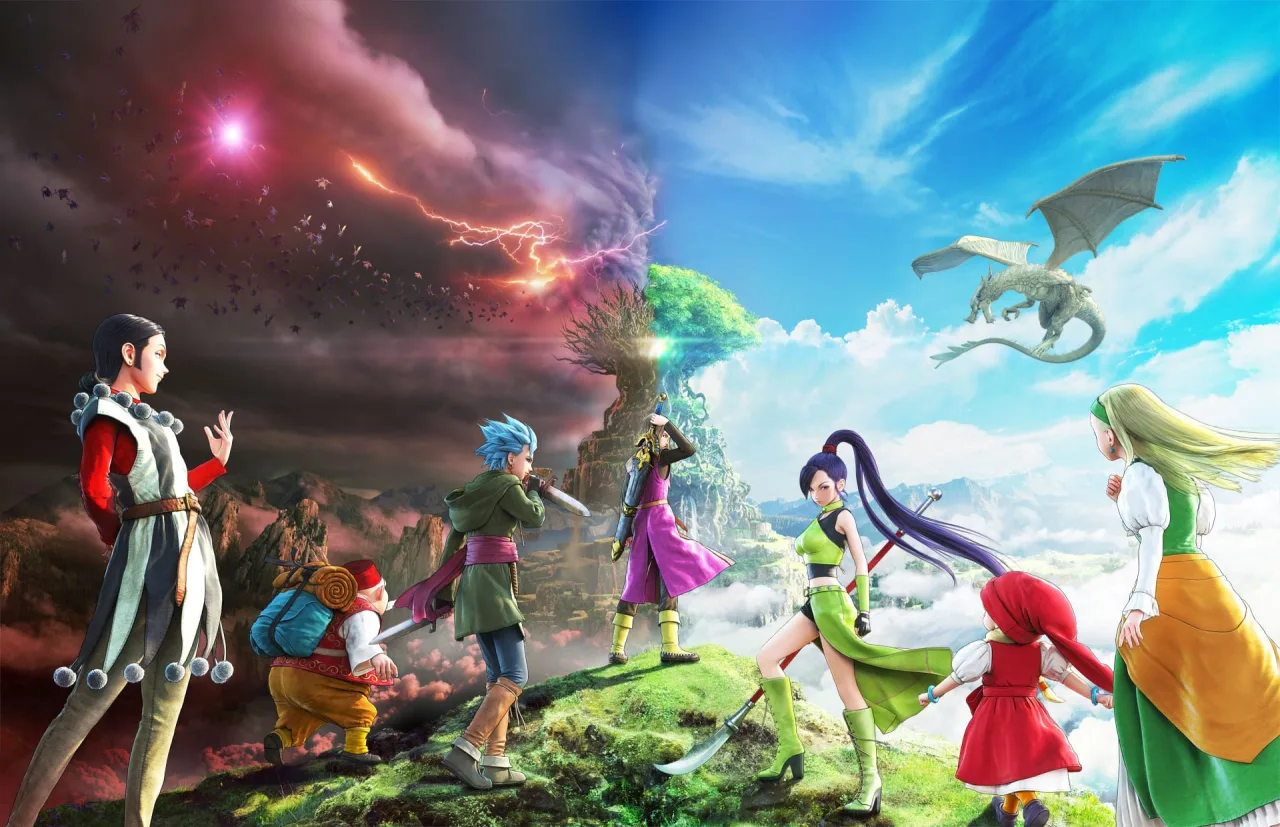 Cena do jogo Dragon Quest XI S: Echoes of an Elusive Age