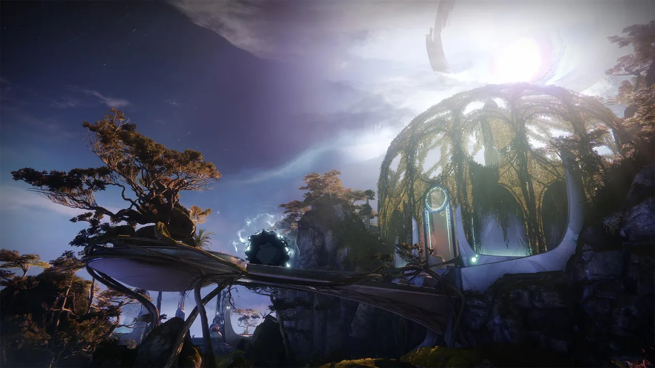 Jogador em cadeira gamer, fazendo agachamento com halteres, controle de Destiny 2 ao lado e garrafa d'água