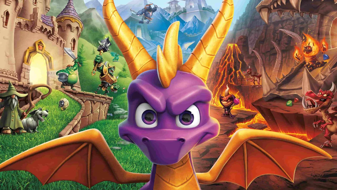Cena do jogo Spyro Reignited Trilogy