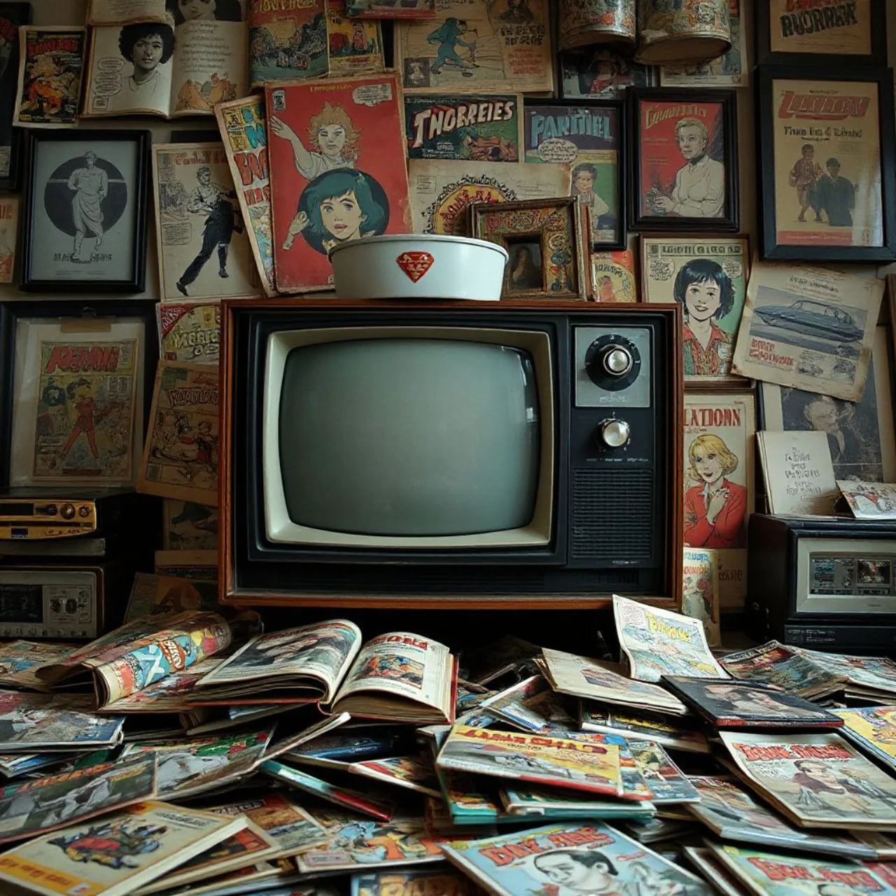 Colagem com os personagens Jay (The Critic), Andy (Mission Hill), Zim (Invader ZIM) e Cooper (Home Movies) em destaque