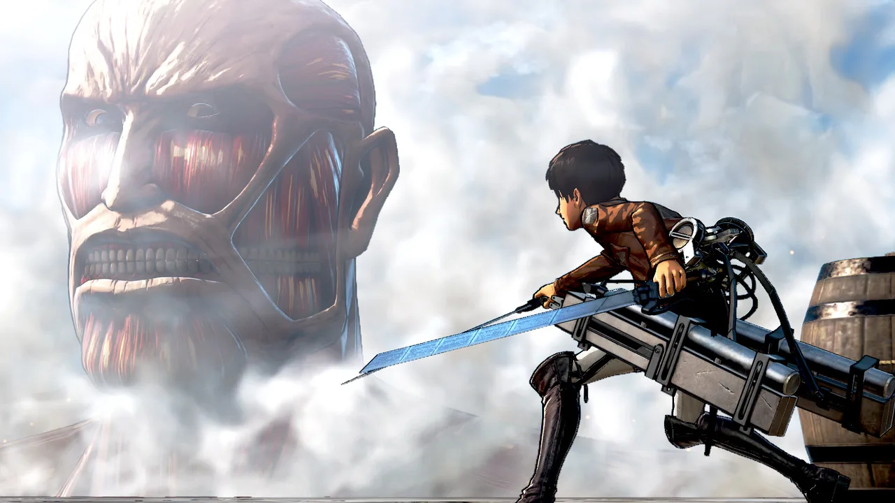 Cena do jogo Attack on Titan 3