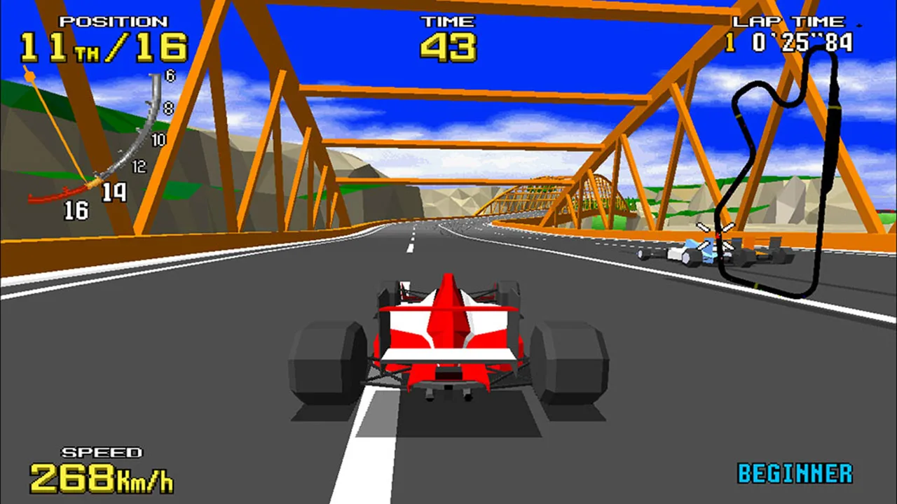 Cena do jogo Virtua Racing