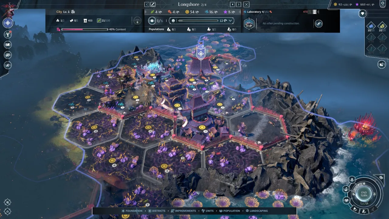 Cena do jogo Endless Legend 2