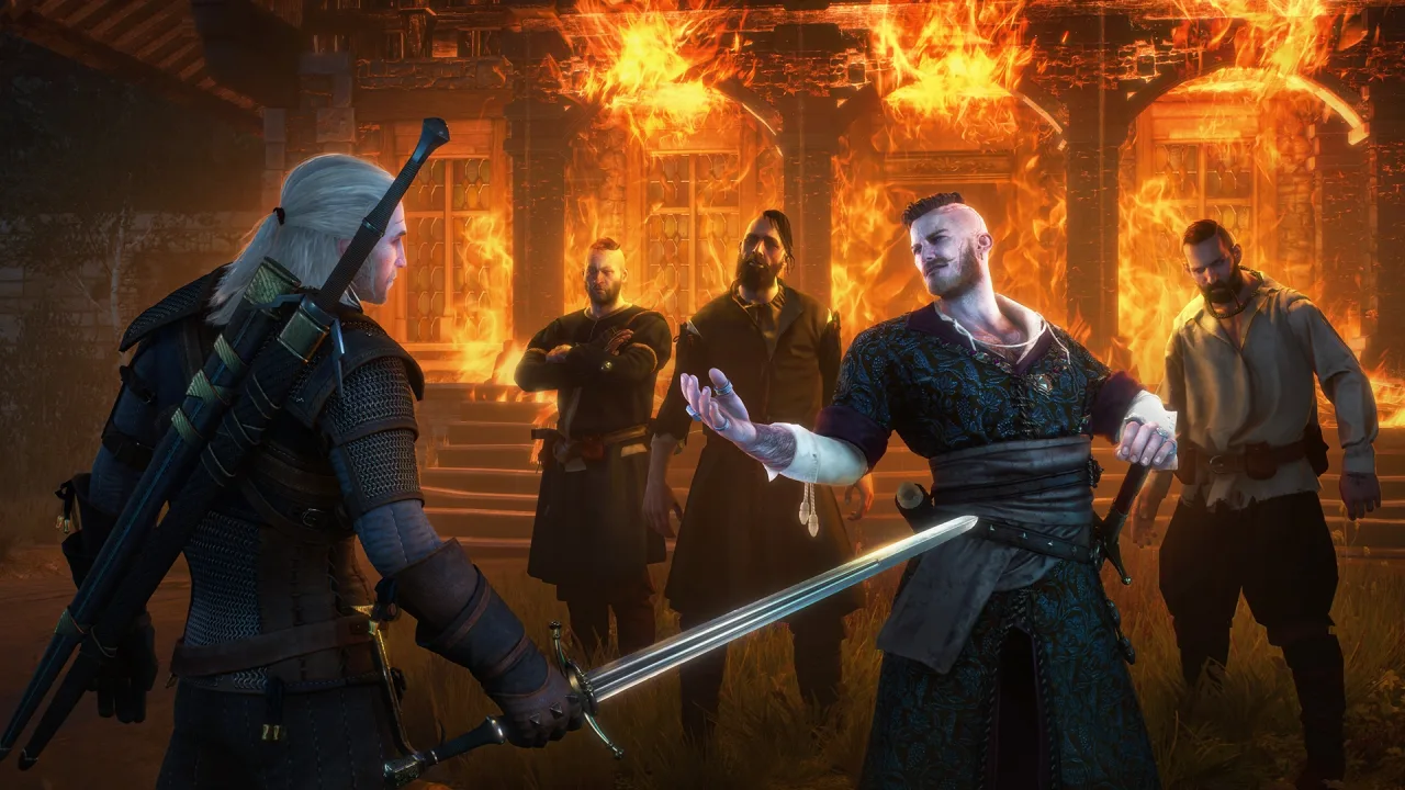 Cena do jogo The Witcher 3