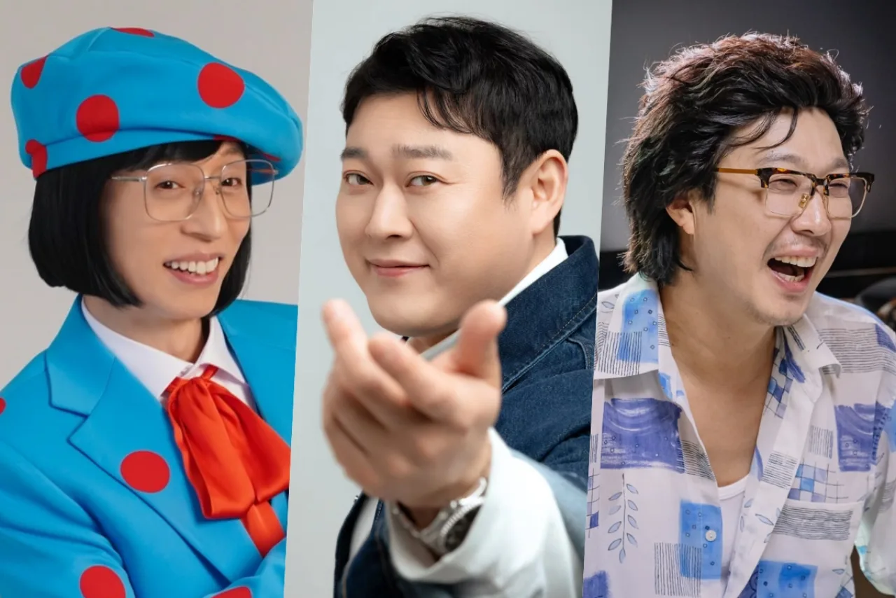 Yu Jae Seok sorrindo ao lado de um gráfico de barras que mostra seu índice de 4.588.244, liderando o ranking de variety