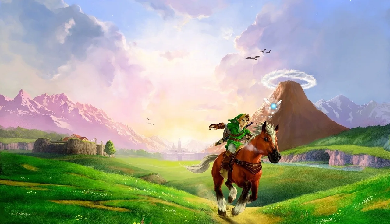 Cena do jogo Zelda Ocarina of Time