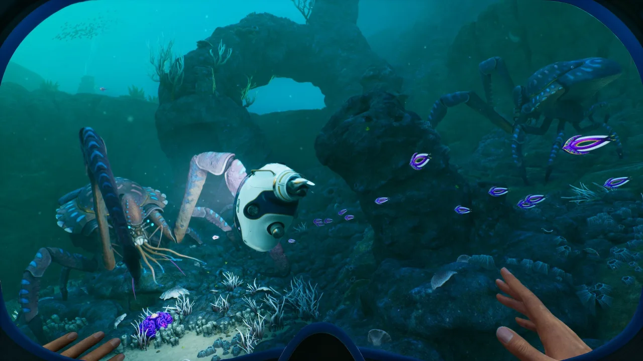 Cena do jogo Subnautica 2