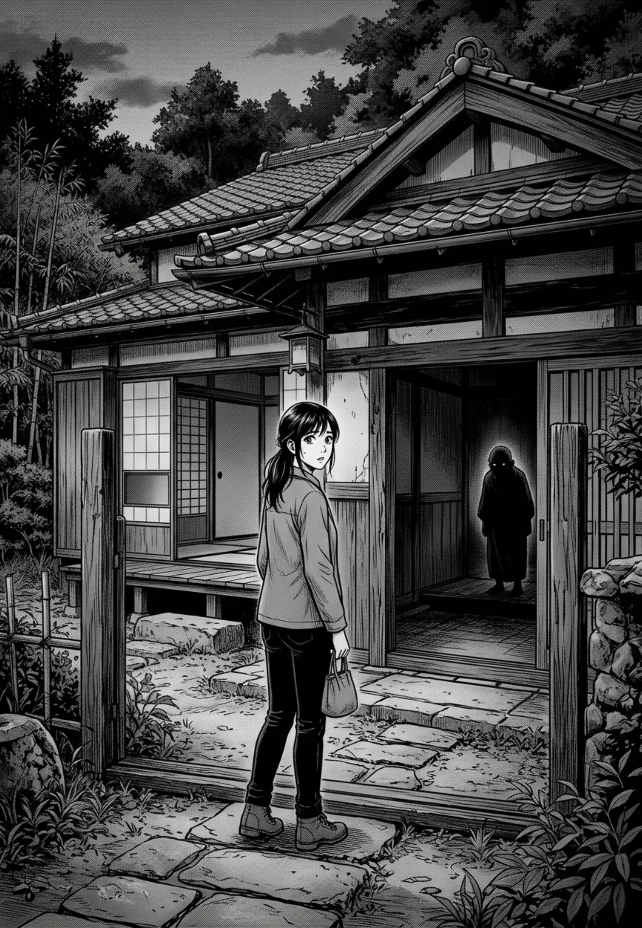 Capa de Godmother mostra uma mulher de cabelos curtos com aura, ao lado dos logos da Monthly Young Magazine e K MANGA