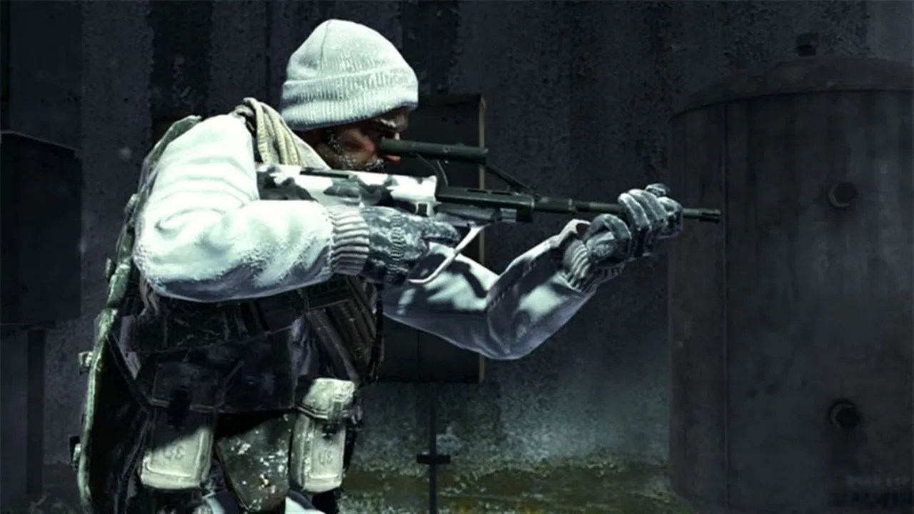 Jovem em roupa esportiva faz flexão segurando controle de Xbox